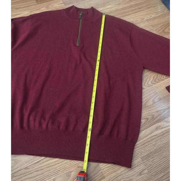 Orvis Quarter Zip 100% Merino Wool Sweater Size XL - Picture 5 of 7